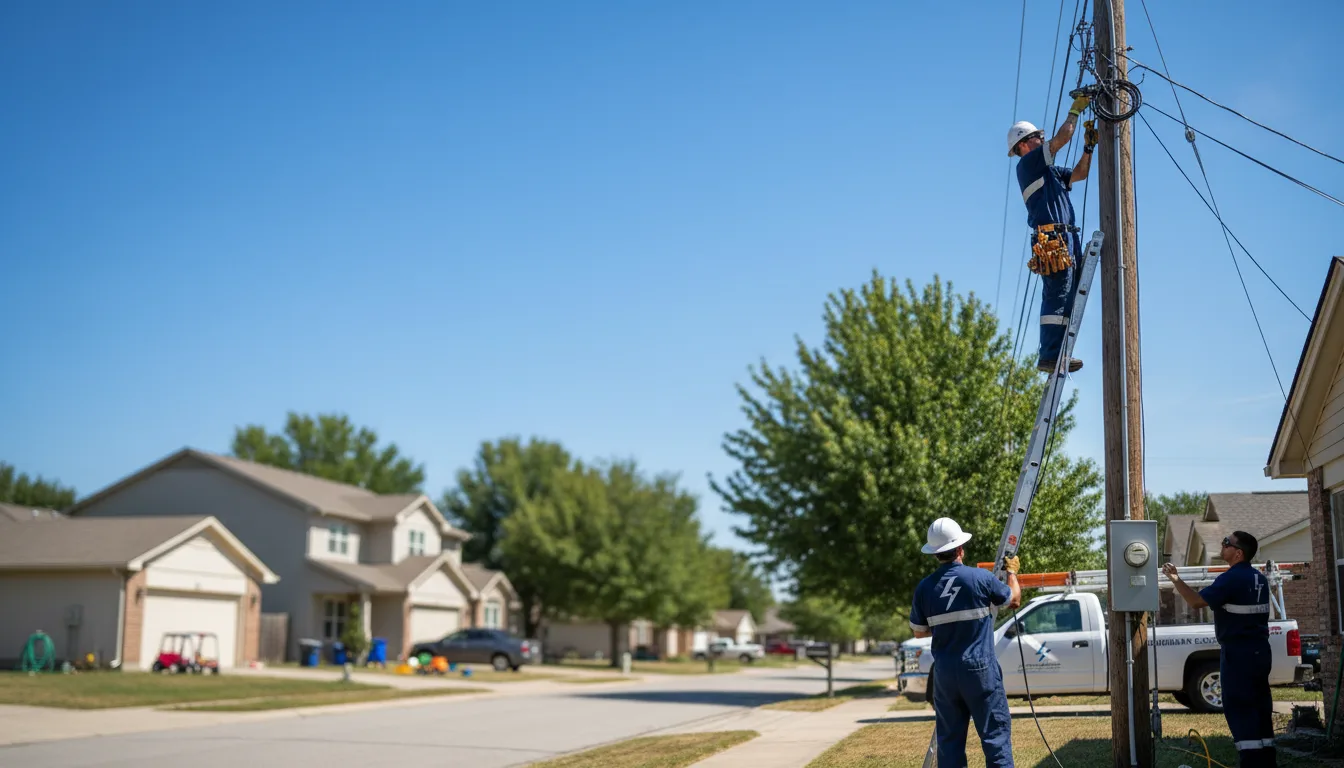 Residential electrician providing installation services in Ludlow, CA
